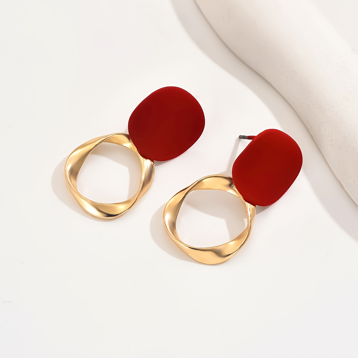 Bohemian Irregular Round Stud Earrings